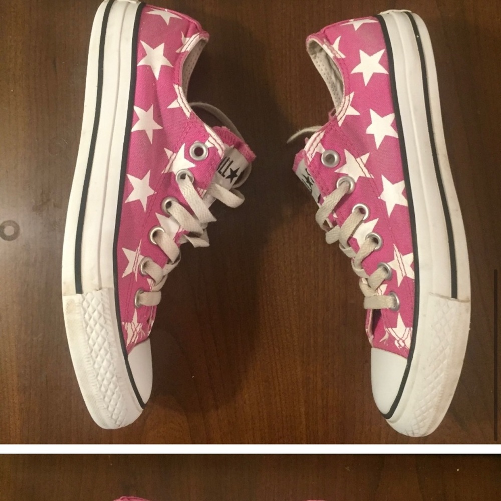Converse All Star Embroid Low Top Pink Canvas